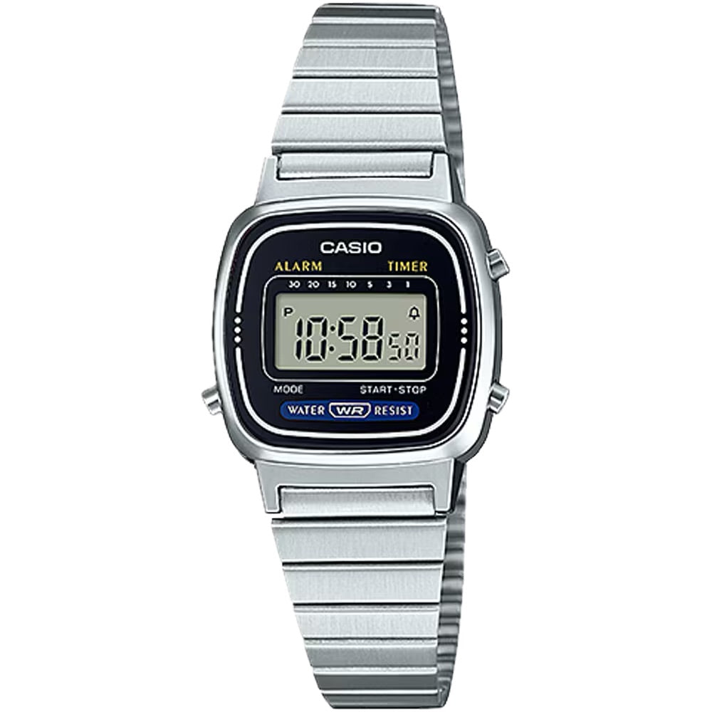 Casio Women Vintage Digital Stainless Steel Watch - LA-670WA-1
