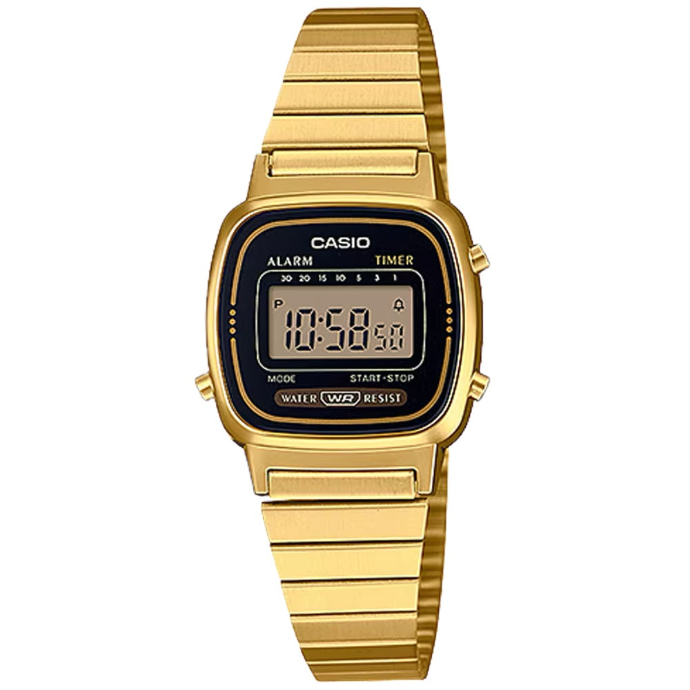 Casio Women Vintage Digital Gold-Tone Watch - LA-670WGA-1