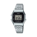 Casio Women Silver Digital Watch with Black Frame - LA-680WA-1DF