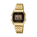 Casio Women Gold Digital Watch with Black Face - LA-680WGA-1DF