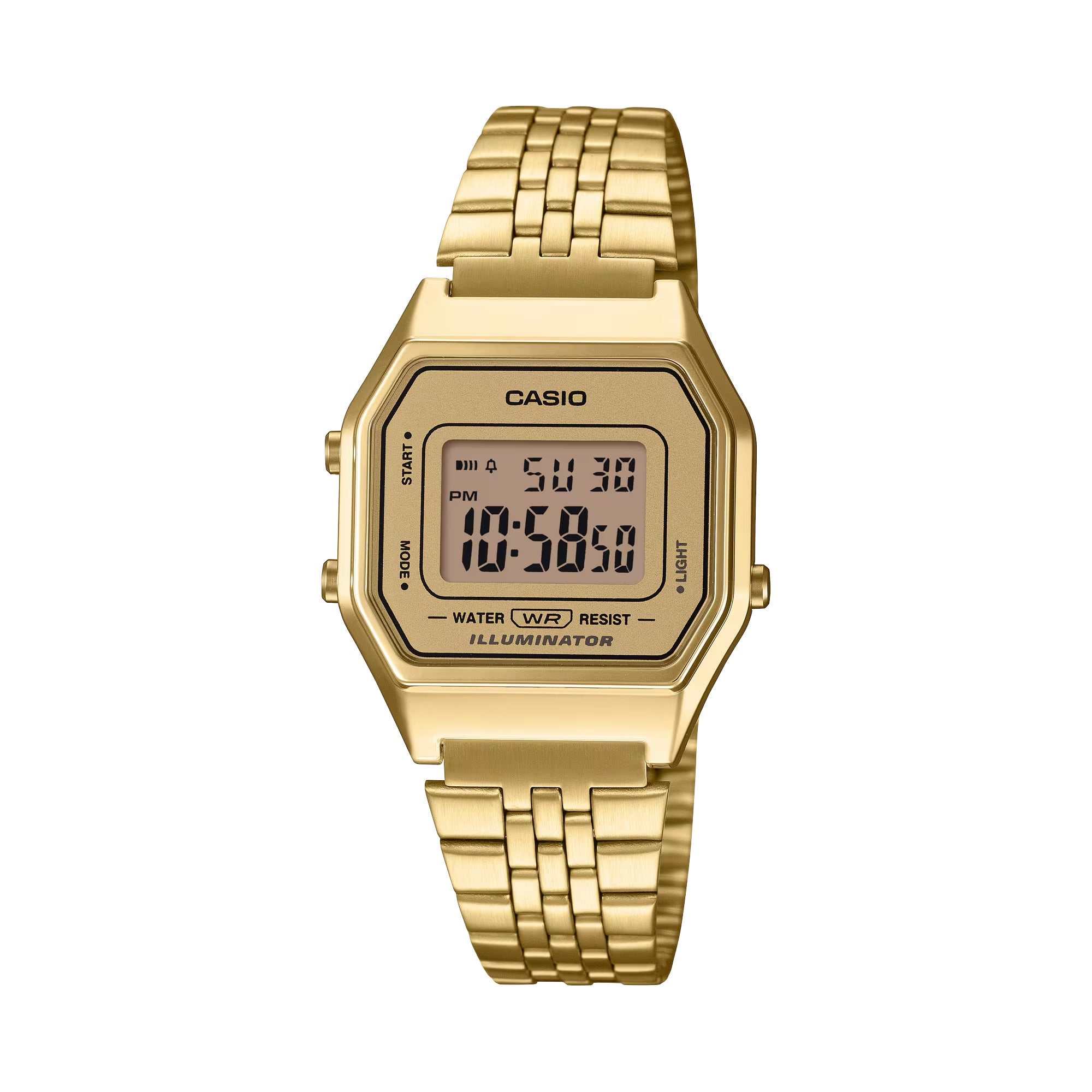 Casio Women Gold-Tone Digital Watch - LA-680WGA-9DF