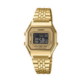 Casio Vintage Digital Gold Watch with Illuminator - LA-680WGA-9B