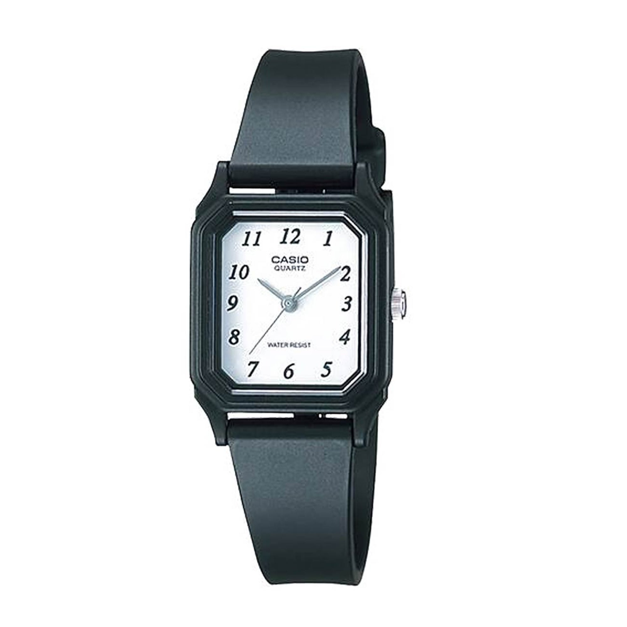 Casio Women Black Analog Watch White Dial - LQ-142-7B