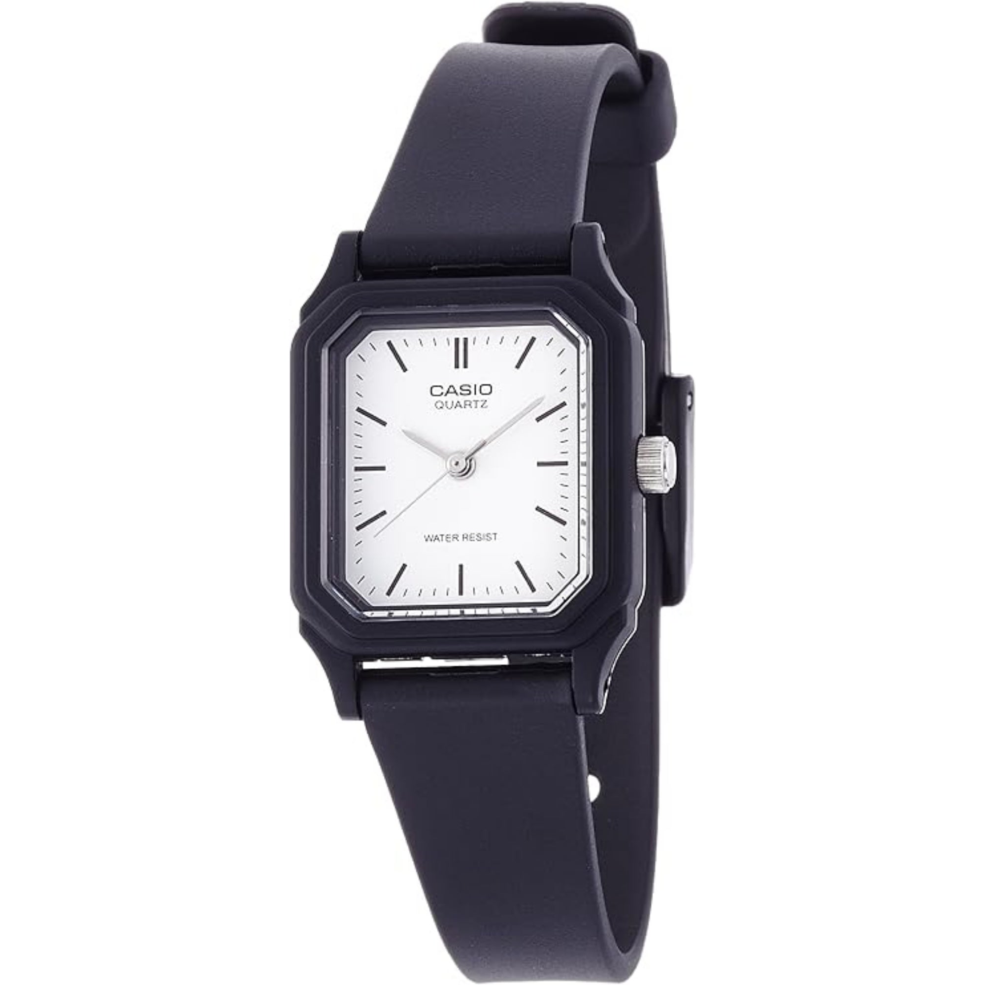 Casio Women Black Analog Watch White Dial - LQ-142-7E