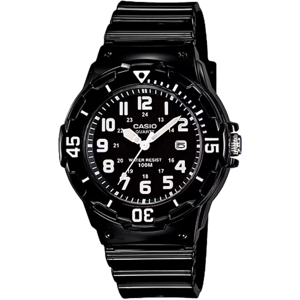 Casio Women Water-Resistant Analog Watch with Black Dial - LRW-200H-1BV