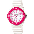 Casio Women Water-Resistant Analog Watch with Coral Dial - LRW-200H-4BV