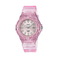 Casio Women Transparent Pink Water-Resistant Watch - LRW-200HS-4EVCF