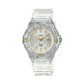 Casio Women Transparent White Water-Resistant Watch - LRW-200HS-7EVCF
