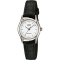 Casio Women Black Analog Watch with White Dial - LTP-1094E-7ARDF