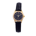 Casio Women Black Leather Strap Analog Watch with Black Dial - LTP-1094Q-1ARDF