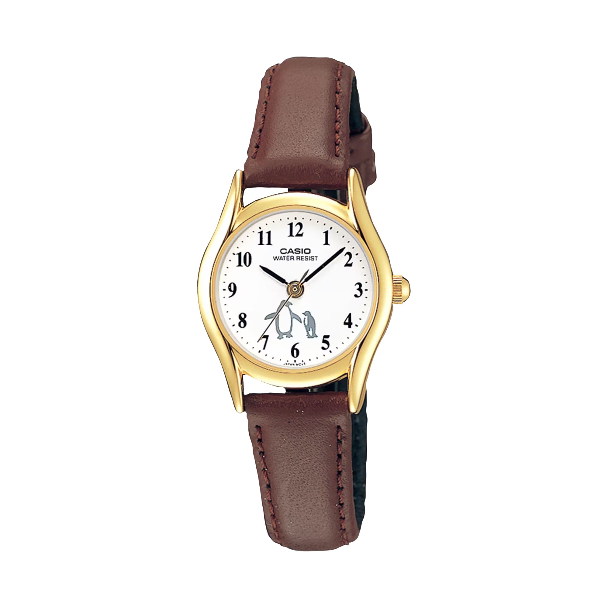 Casio Women Brown Leather Band White Dial - LTP-1094Q-7B6RDF