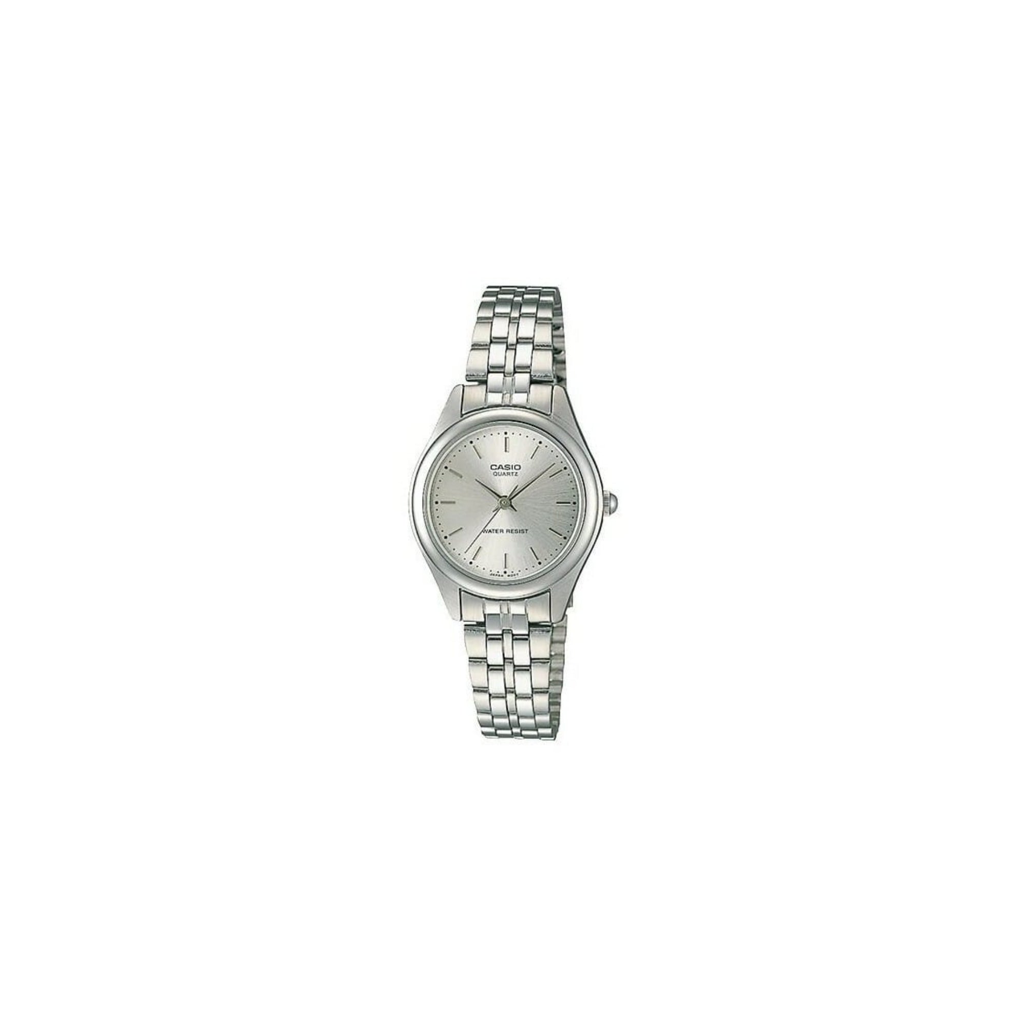 Casio Women White Dial Stainless Steel Bracelet Watch - Casio_LTP_1129A_7A