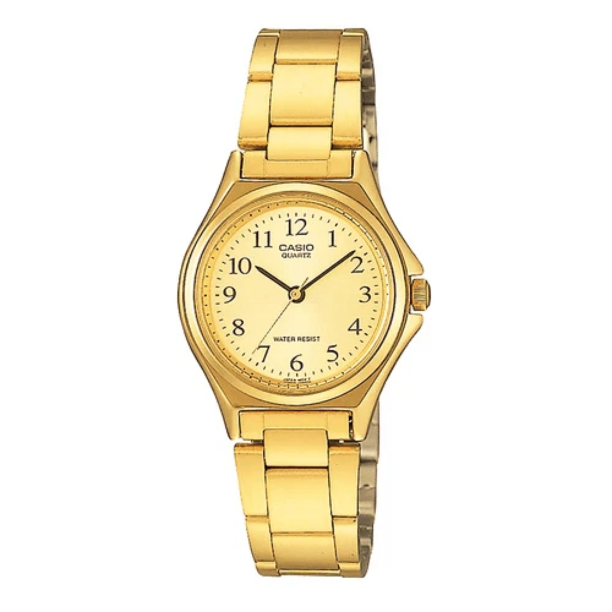 Casio Women Gold Dial Analog Watch with Gold Bracelet - LTP-1130N-9B