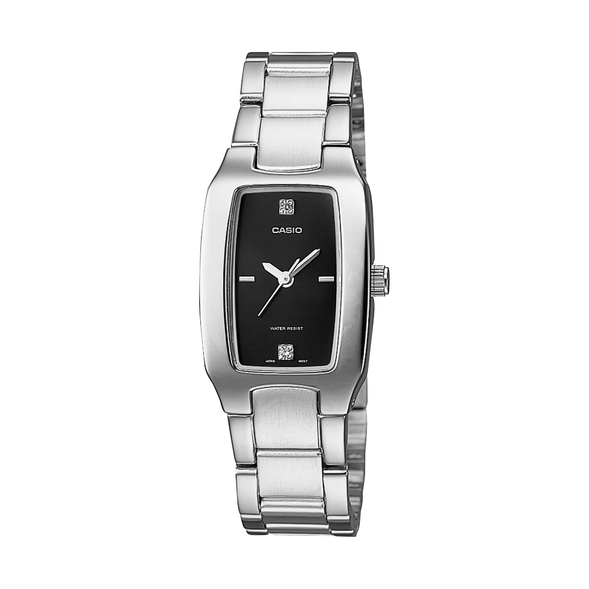 Casio Women Classic Black-Dial Stainless Steel Watch - LTP-1165A-1C
