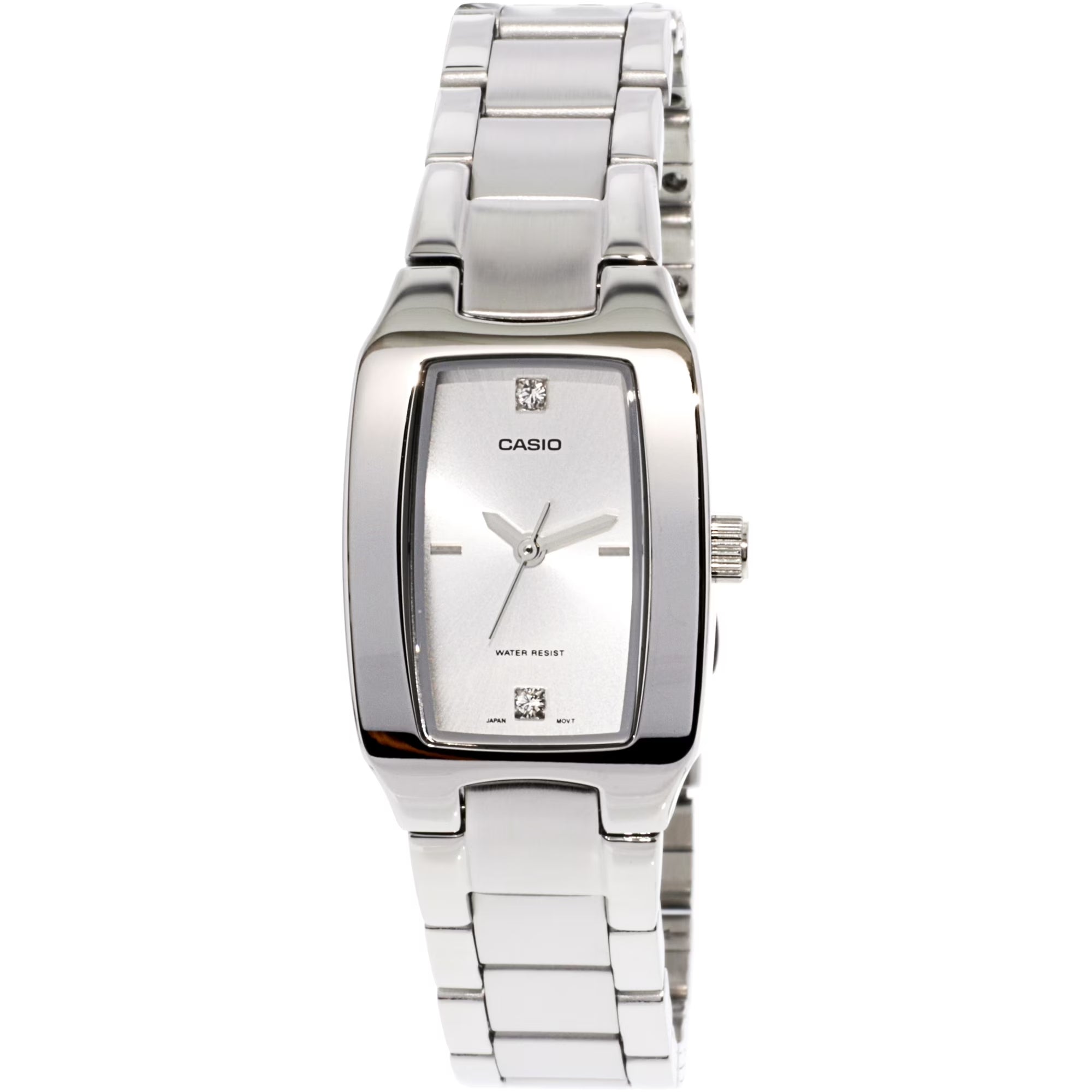 Casio Women Stainless Steel Rectangular Analog Watch with Silver Dial - LTP-1165A-7C2D
