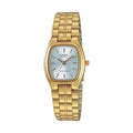 Casio Women Gold Analog Watch Silver Dial Steel Bracelet - LTP-1169N-7A