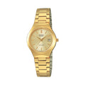 Casio Women Gold Analog Watch Gold Dial Steel Bracelet - LTP-1170N-9A