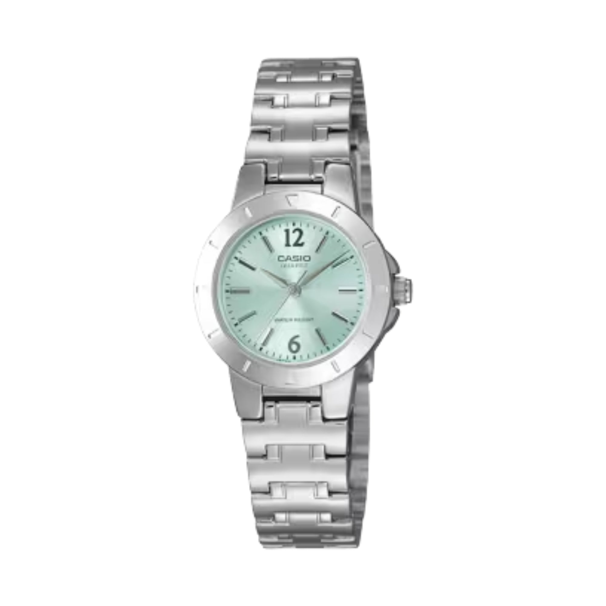Casio Women Stainless Steel Watch Seafoam Green Dial - LTP-1177A-3A