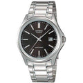 Casio Women Silver Stainless Steel Analog Watch with Black Dial - LTP-1183A-1A