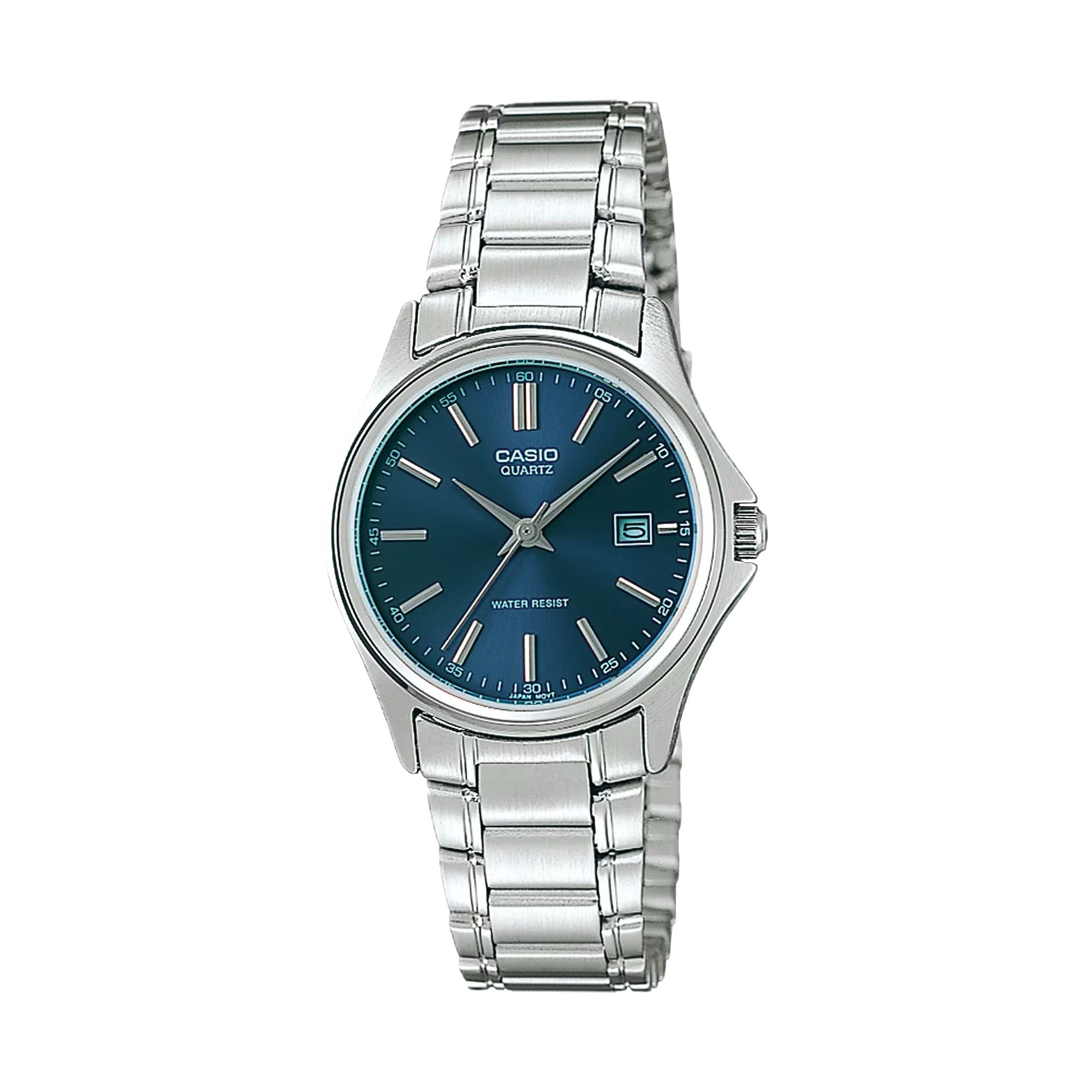 Casio Women Blue Dial Stainless Steel Bracelet Watch - LTP-1183A-2A
