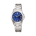 Casio Women Blue Dial Analog Watch with Stainless Steel Bracelet - LTP-1215A-2A2D