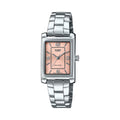 Casio Women Pink Analog Stainless Steel Bracelet - LTP-1234DD-4ADF