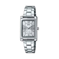 Casio Women Silver Dial Analog Watch Stainless Steel Bracelet - LTP-1234DD-7ADF