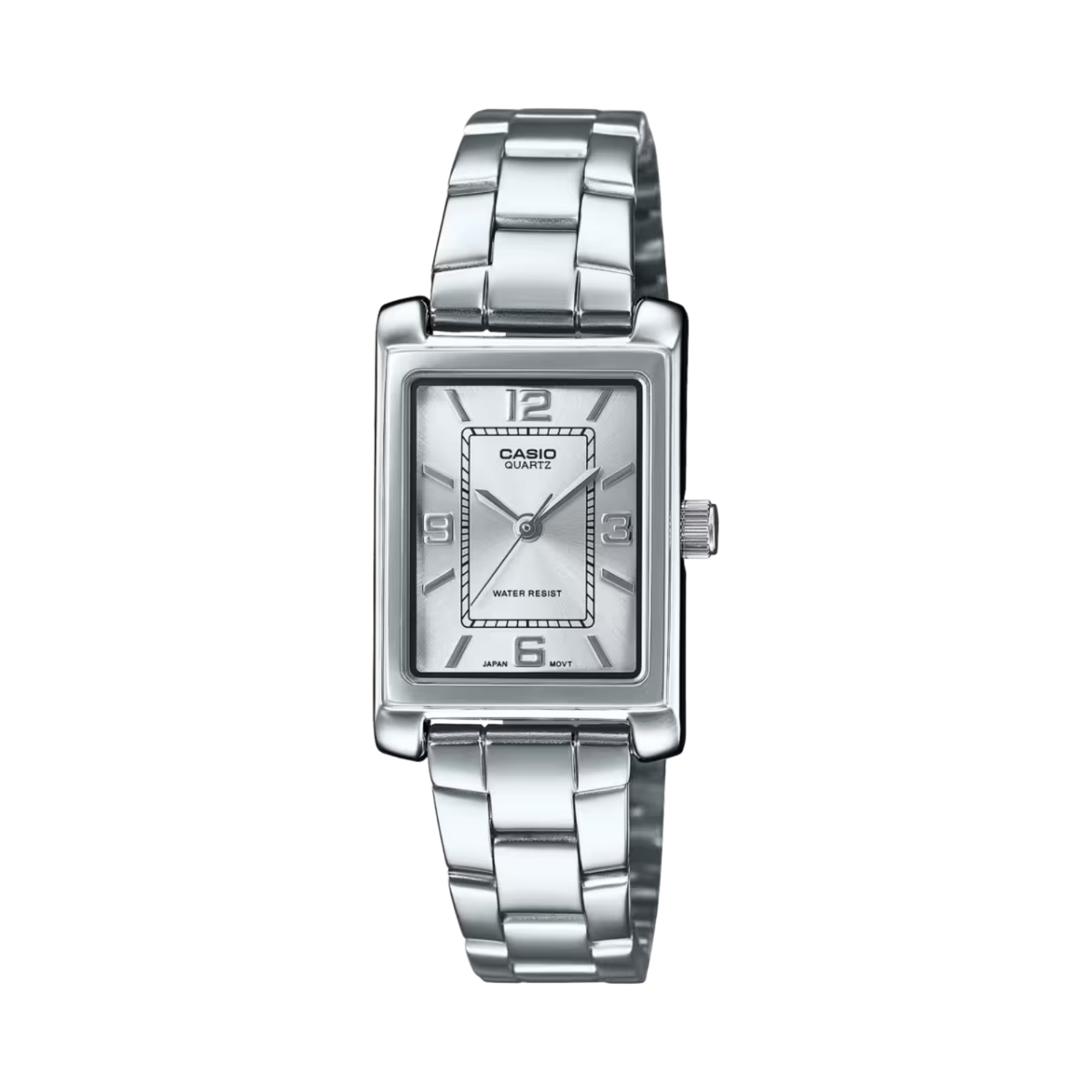 Casio Women Silver Dial Analog Watch Stainless Steel Bracelet - LTP-1234DD-7ADF