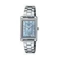Casio Women Stainless Steel Blue Mother of Pearl - LTP-1234DS-2ADF