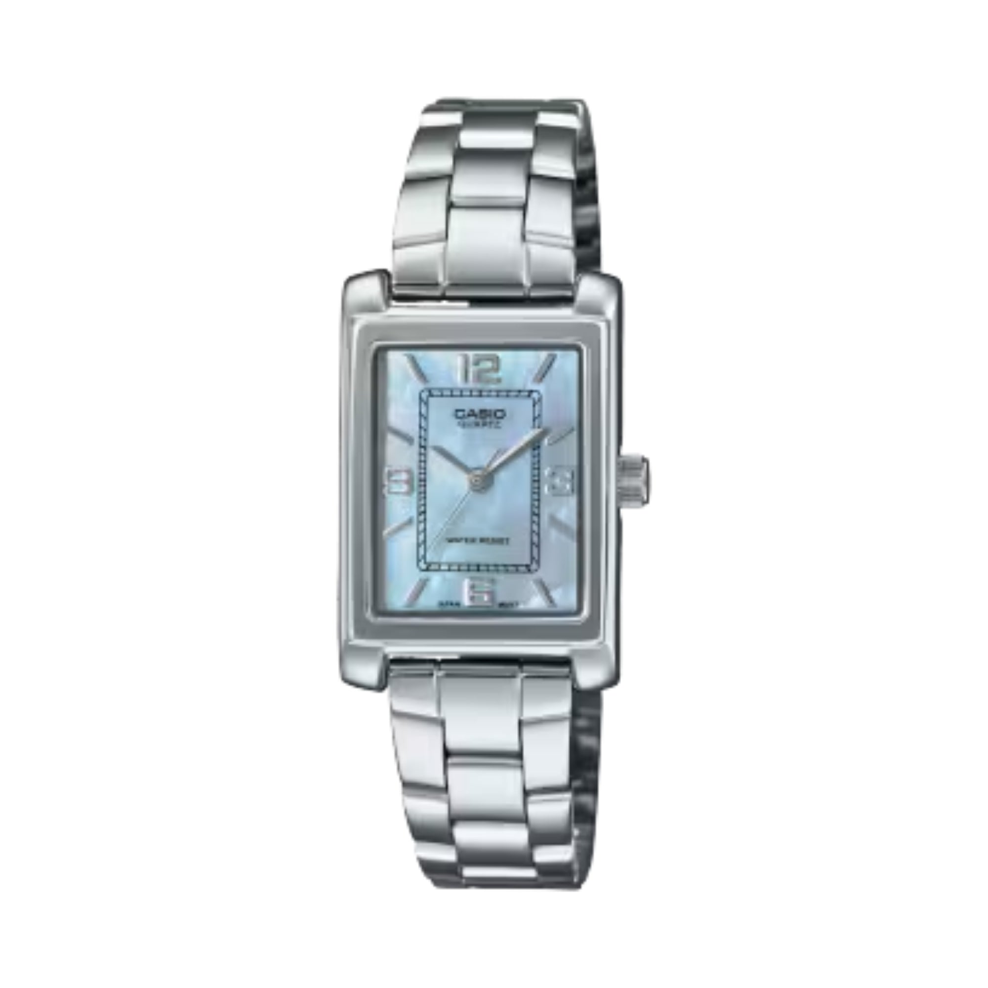 Casio Women Stainless Steel Blue Mother of Pearl - LTP-1234DS-2ADF