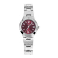 Casio Women Burgundy Dial Analog Watch with Stainless Steel Bracelet - LTP-1241D-4A2D