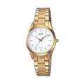 Casio Women Gold-Tone Analog Watch with White Dial - LTP-1274G-7A