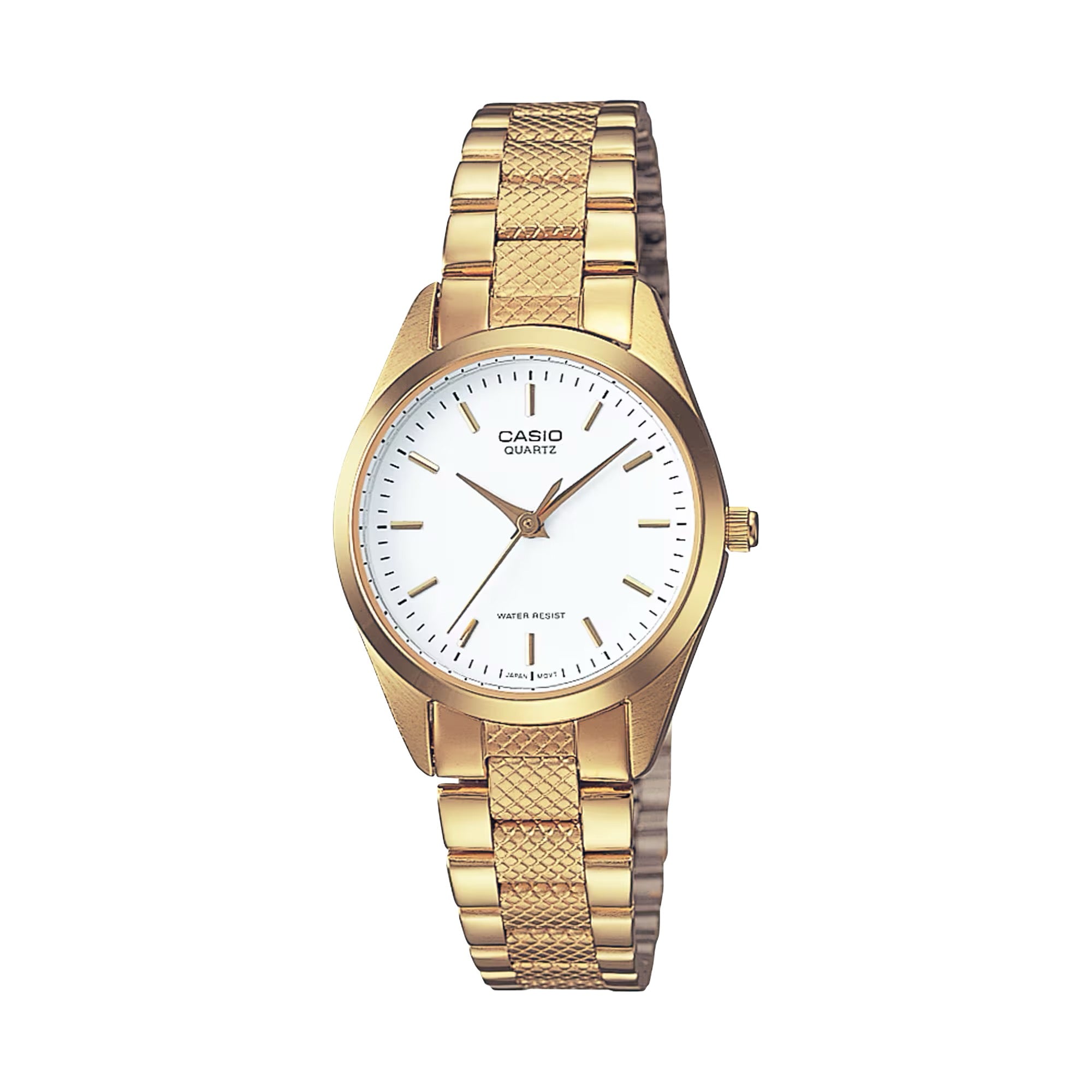 Casio Women Gold-Tone Analog Watch with White Dial - LTP-1274G-7A