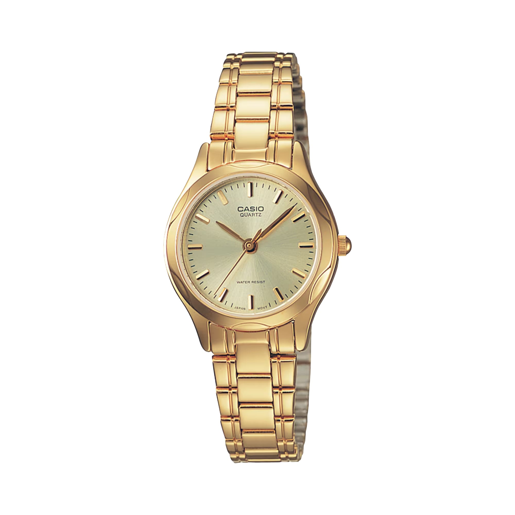 Casio Women Gold Tone Stainless Steel Analog Watch with Champagne Dial - LTP-1275G-9A