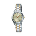 Casio Women Two-Tone Stainless Steel Bracelet Analog Watch Champagne Dial - LTP-1275SG-9A