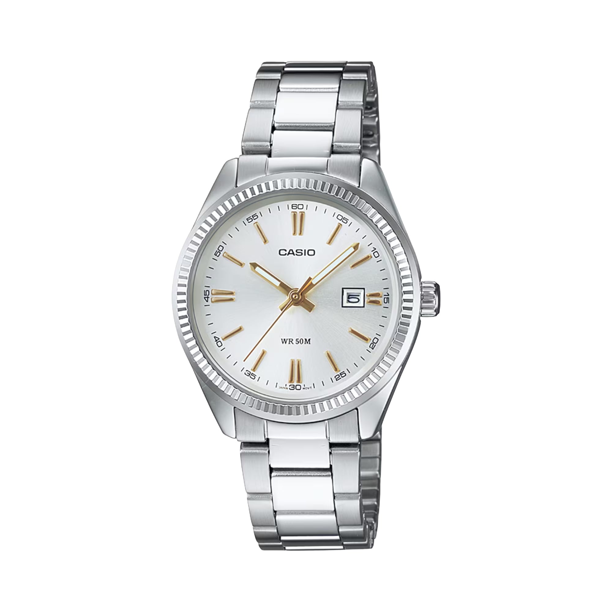 Casio Women Classic Silver Dial Stainless Steel Analog Watch - LTP-1302D-7A2V
