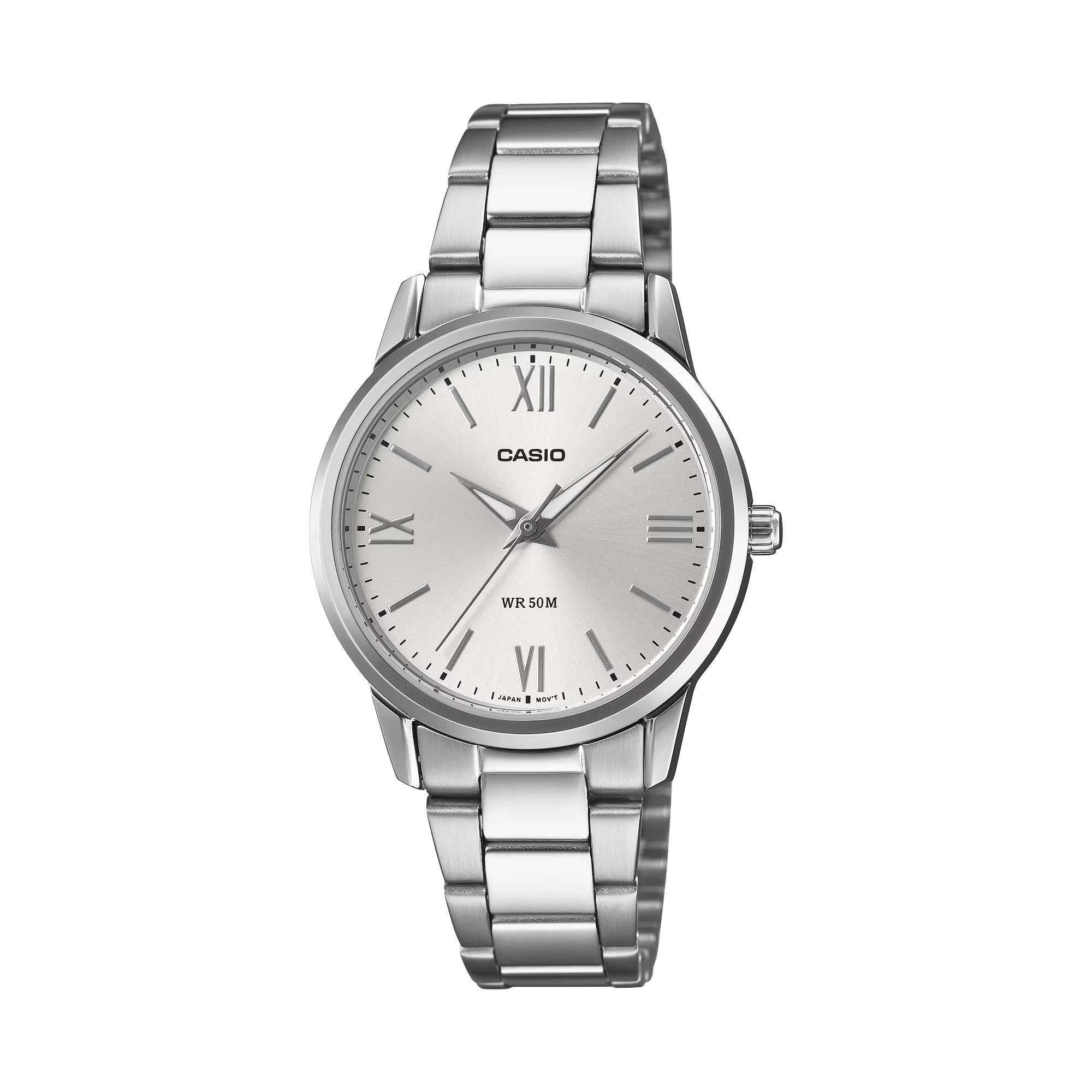 Casio Women Silver Dial Stainless Steel Analog Dress Watch - LTP-1303DD-7AVDF