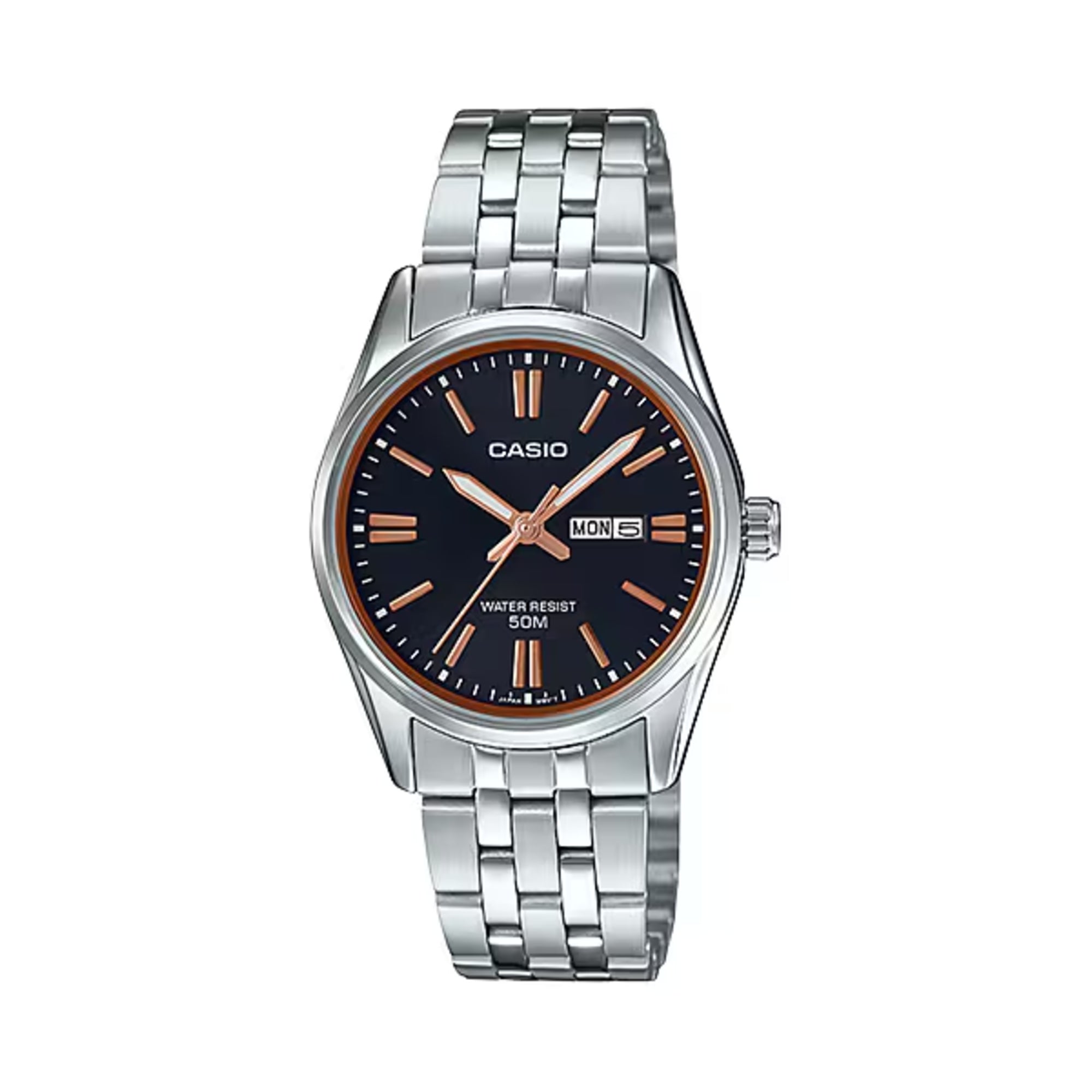 Casio Women Black Dial Stainless Steel Bracelet Watch - LTP-1335D-1A2V