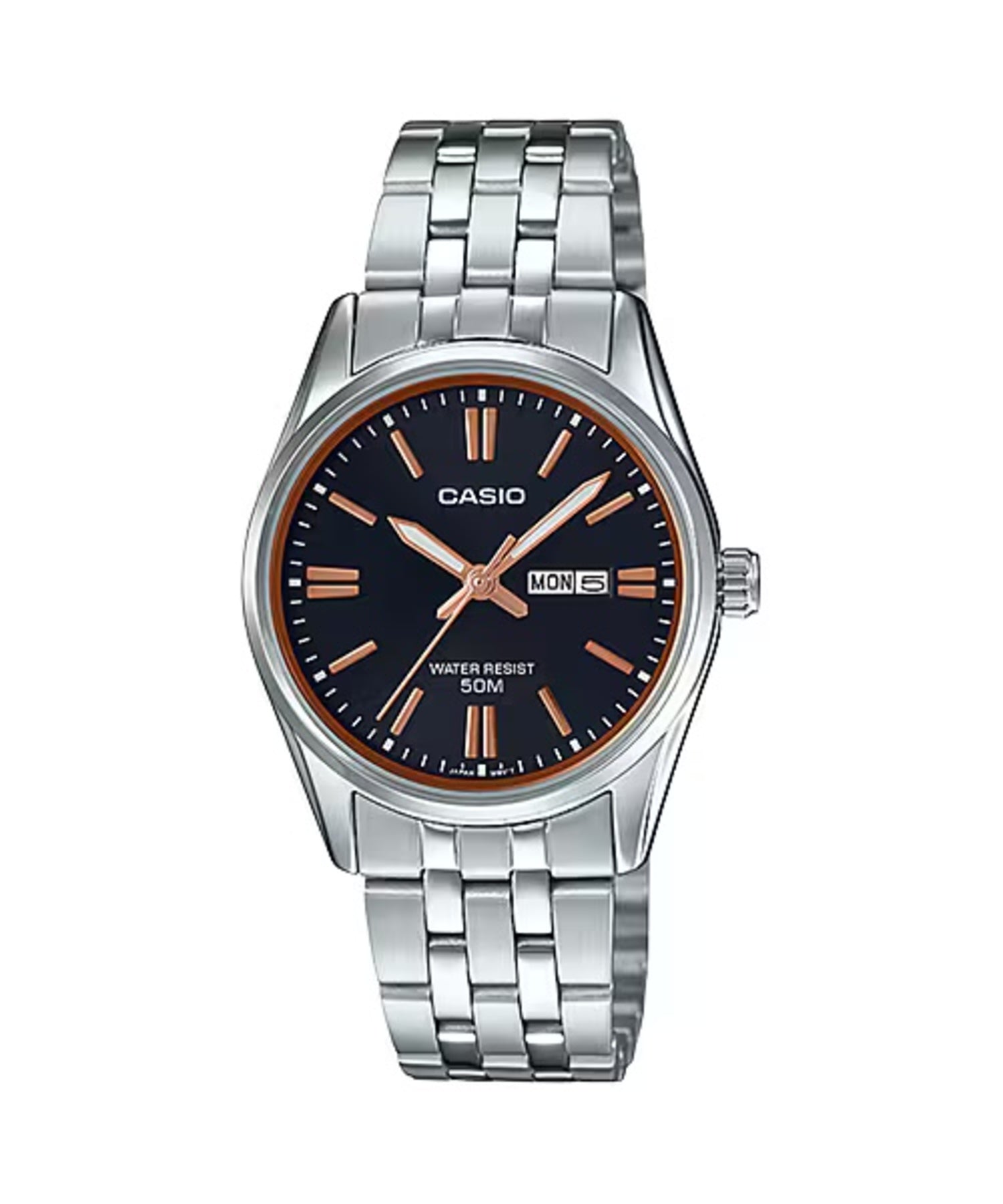 Casio Women Silver Dial Stainless Steel Bracelet Watch - LTP-1335D-1AVDF