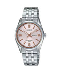 Casio Women Pink Dial Stainless Steel Bracelet Watch - LTP-1335D-4AV