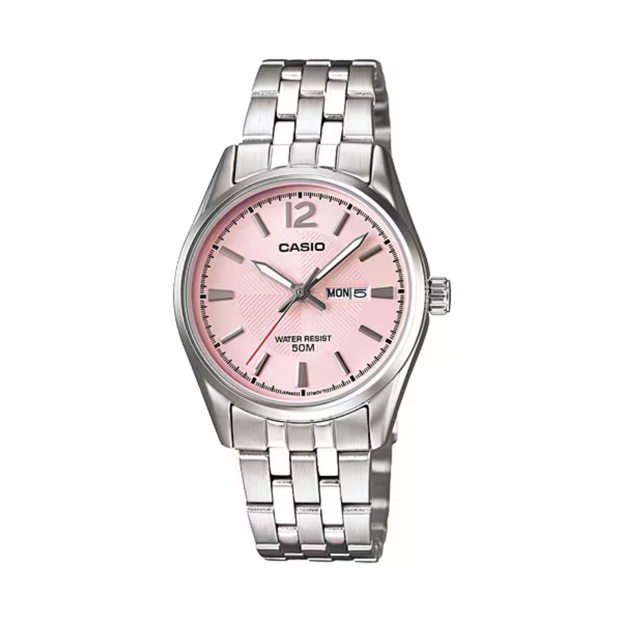 Casio Women Stainless Steel Analog Watch Pink Dial - LTP-1335D-5AVDF