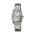 Casio Women Silver Analog Watch with Silver Dial - LTP-V001D-7B