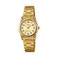Casio Women Gold Stainless Steel Watch With Champagne Face - LTP-V001G-9B