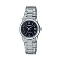 Casio Women Analog Watch Black Dial Steel Bracelet - LTP-V002D-1BUDF