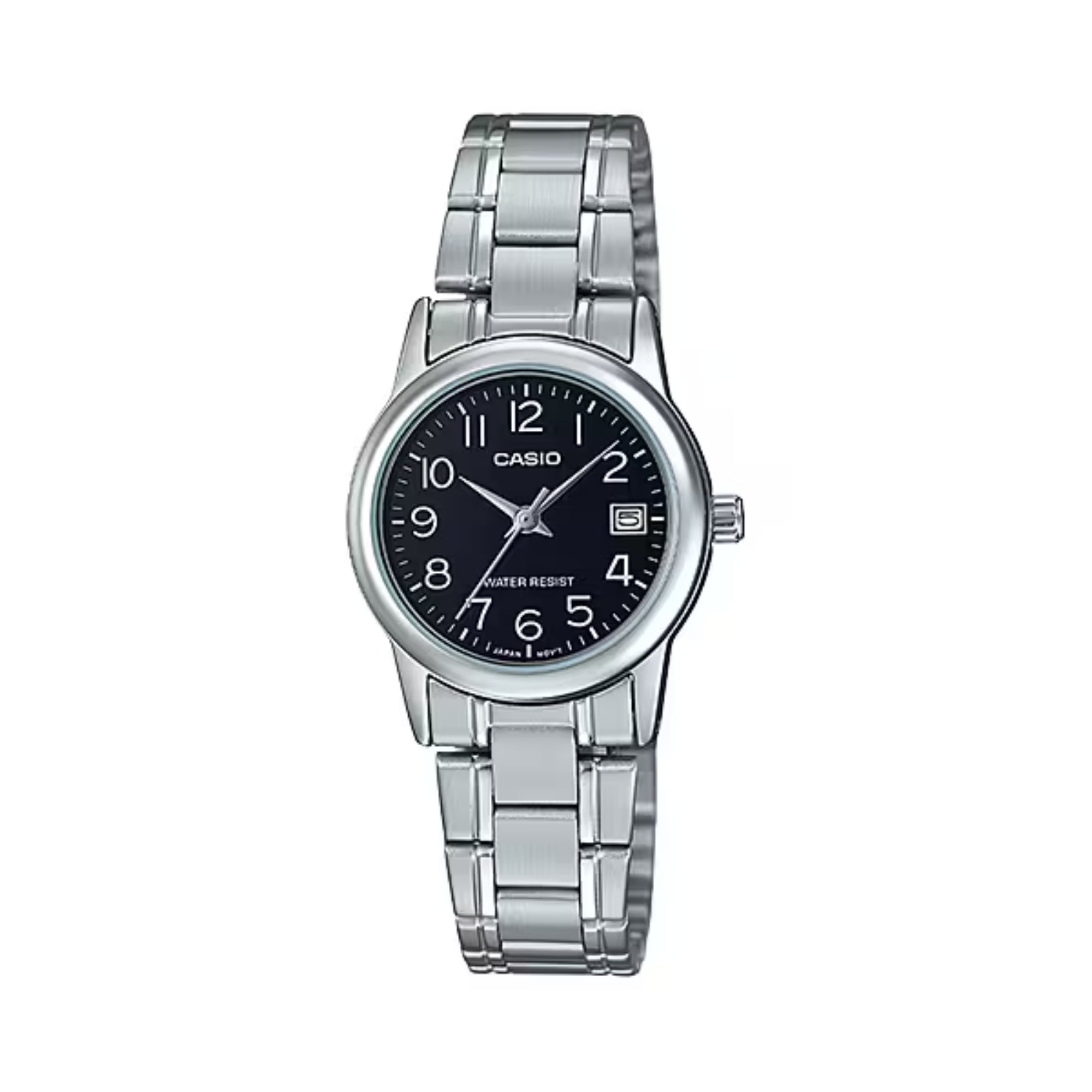 Casio Women Analog Watch Black Dial Steel Bracelet - LTP-V002D-1BUDF