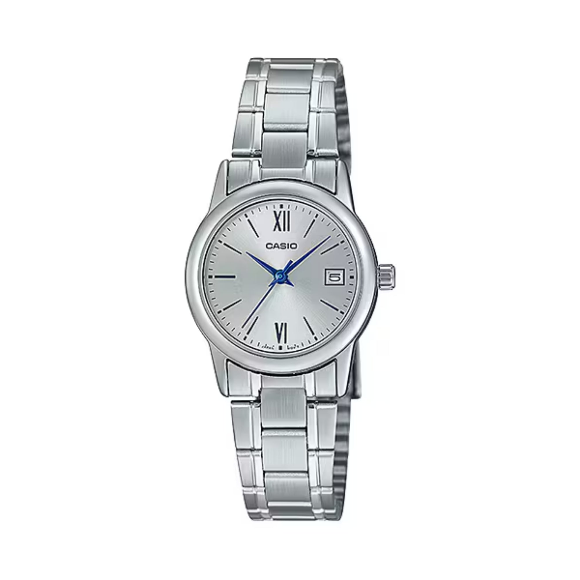 Casio Women Analog Silver Dial Watch with Steel Bracelet - LTP-V002D-7B3UDF