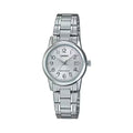 Casio Women Silver Date Watch - LTP-V002D-7BUDF