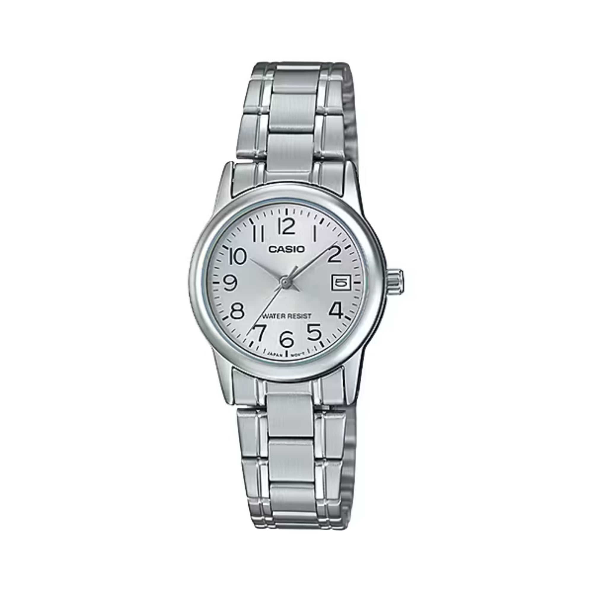 Casio Women Silver Date Watch - LTP-V002D-7BUDF