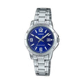 Casio Women Blue Dial Analog Watch Stainless Steel Bracelet - LTP-V004D-2BUDF
