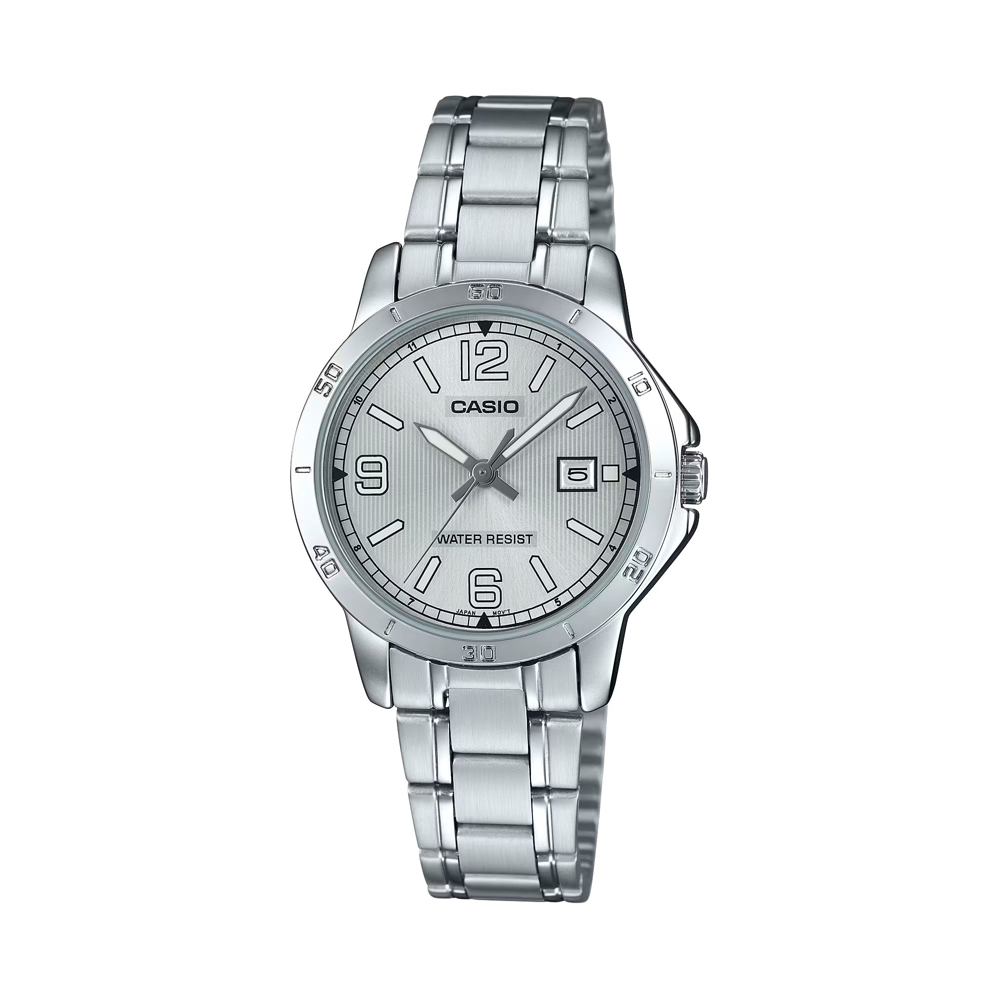 Casio Women Silver Dial Stainless Steel Analog Watch - LTP-V004D-7B2UDF